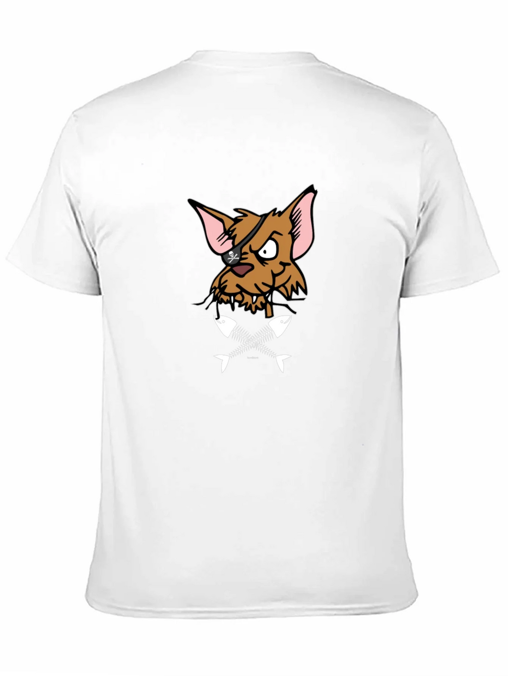 Pirate Cat T-Shirt - Fish Bones Design product image 10