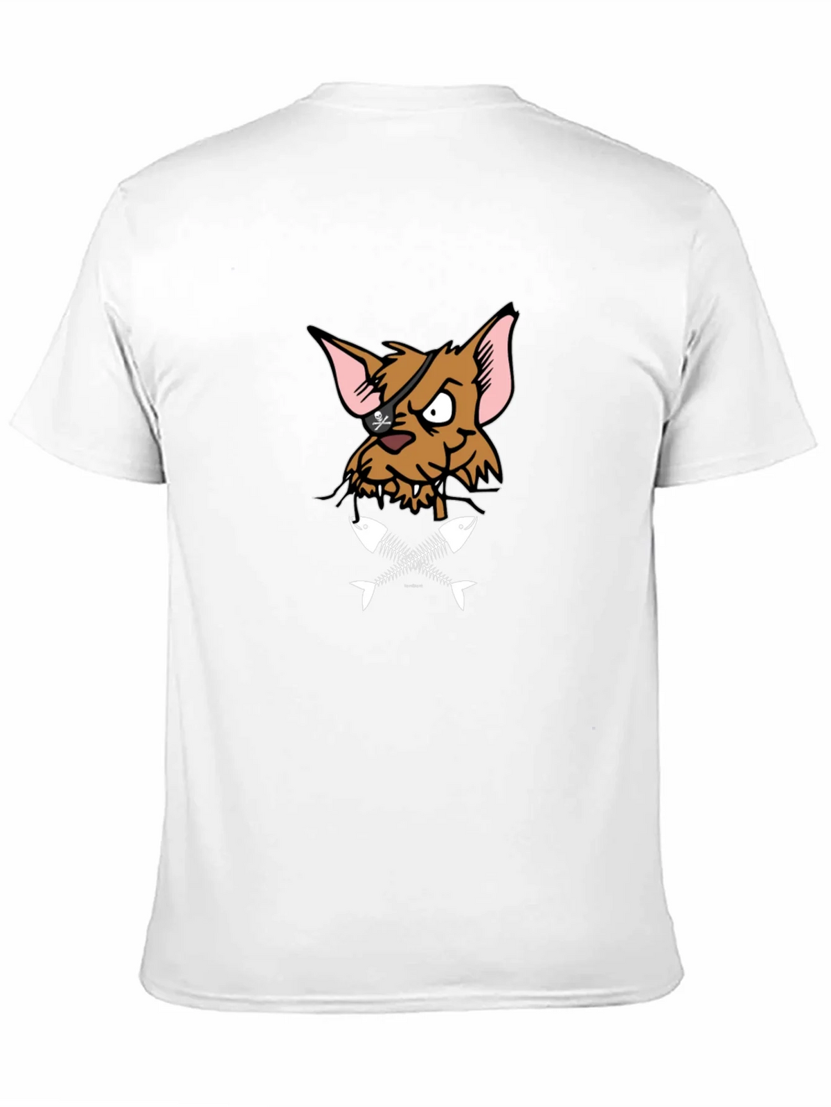Pirate Cat T-Shirt - Fish Bones Design product image 10