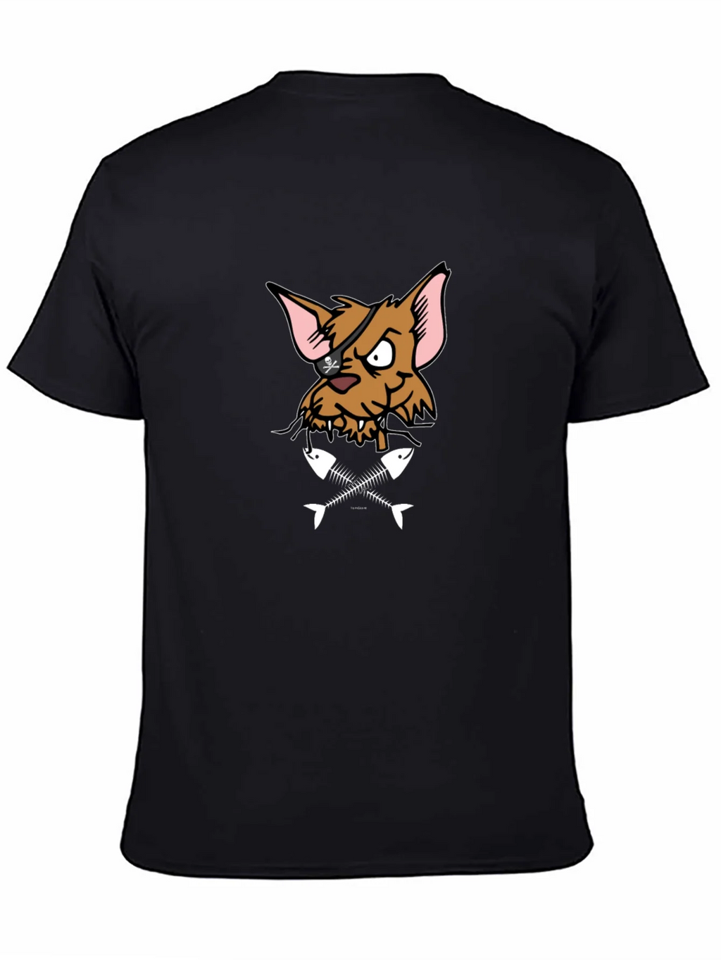 Pirate Cat T-Shirt - Fish Bones Design product image 4