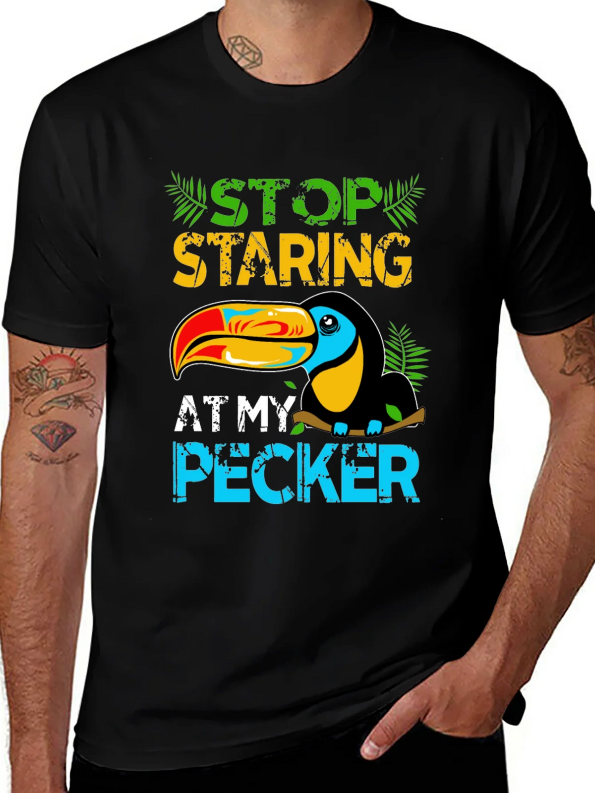 Funny Toucan T-Shirt - Stop Staring! product image 1
