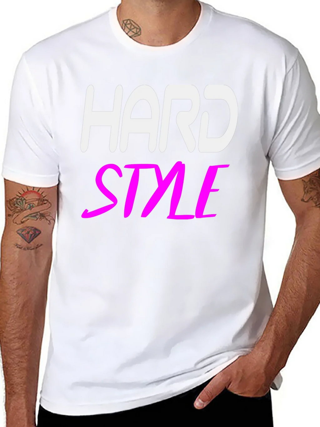 Hard Style Graphic Tee - Black Cotton T-Shirt product image 3