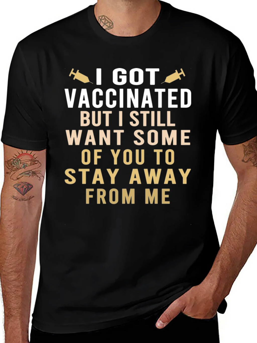 Funny Vaccinated Graphic Tee product image 1