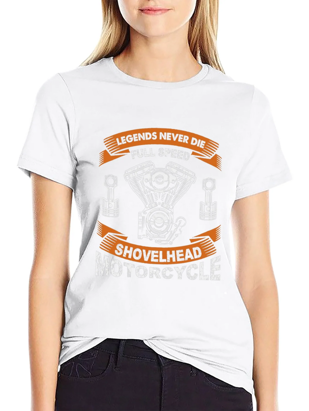 Legends Never Die Motorcycle Shovelhead T-Shirt product image 8