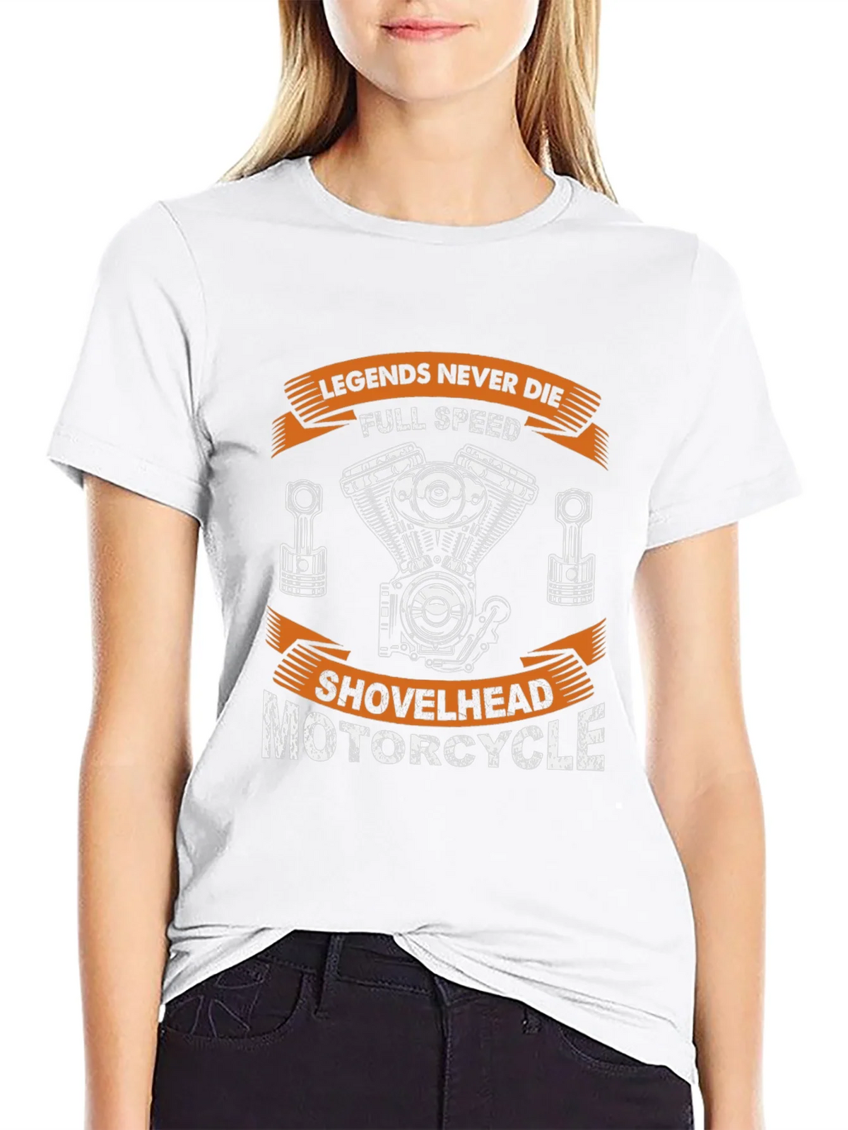Legends Never Die Motorcycle Shovelhead T-Shirt product image 8