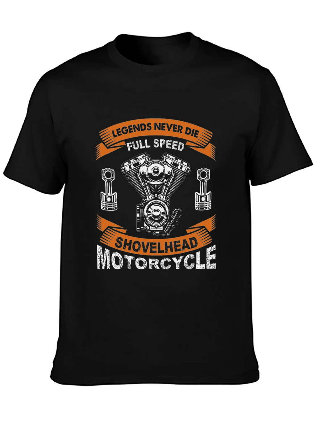 Legends Never Die Motorcycle Shovelhead T-Shirt product image 3
