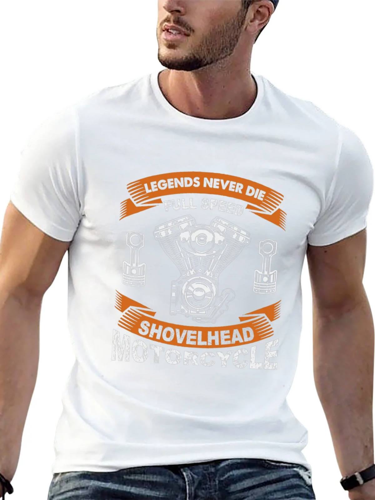 Legends Never Die Motorcycle Shovelhead T-Shirt product image 12