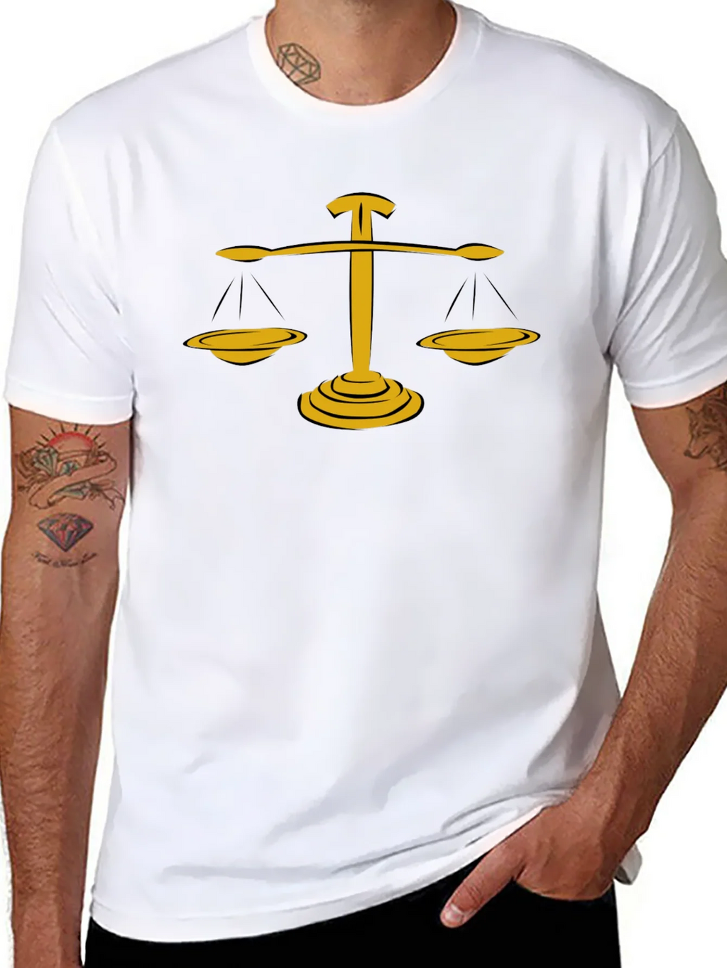Scales of Justice Graphic Tee - Black product image 5