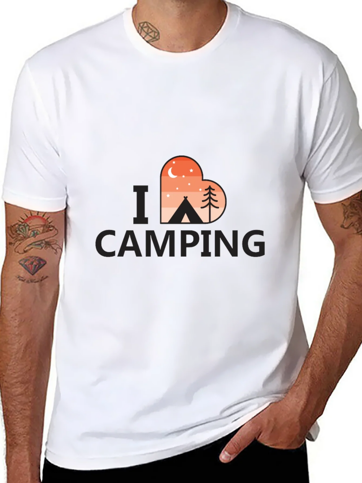 Camping Lover T-Shirt - Heart Design product image 7