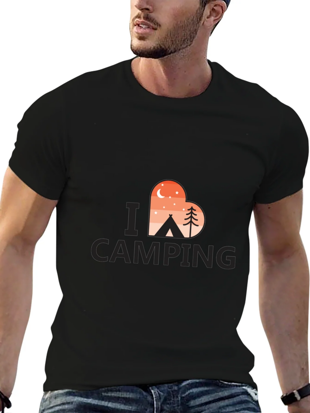 Camping Lover T-Shirt - Heart Design product image 6