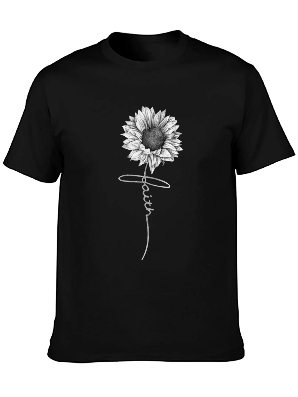 Faith Sunflower Graphic Print T-Shirt product image 3
