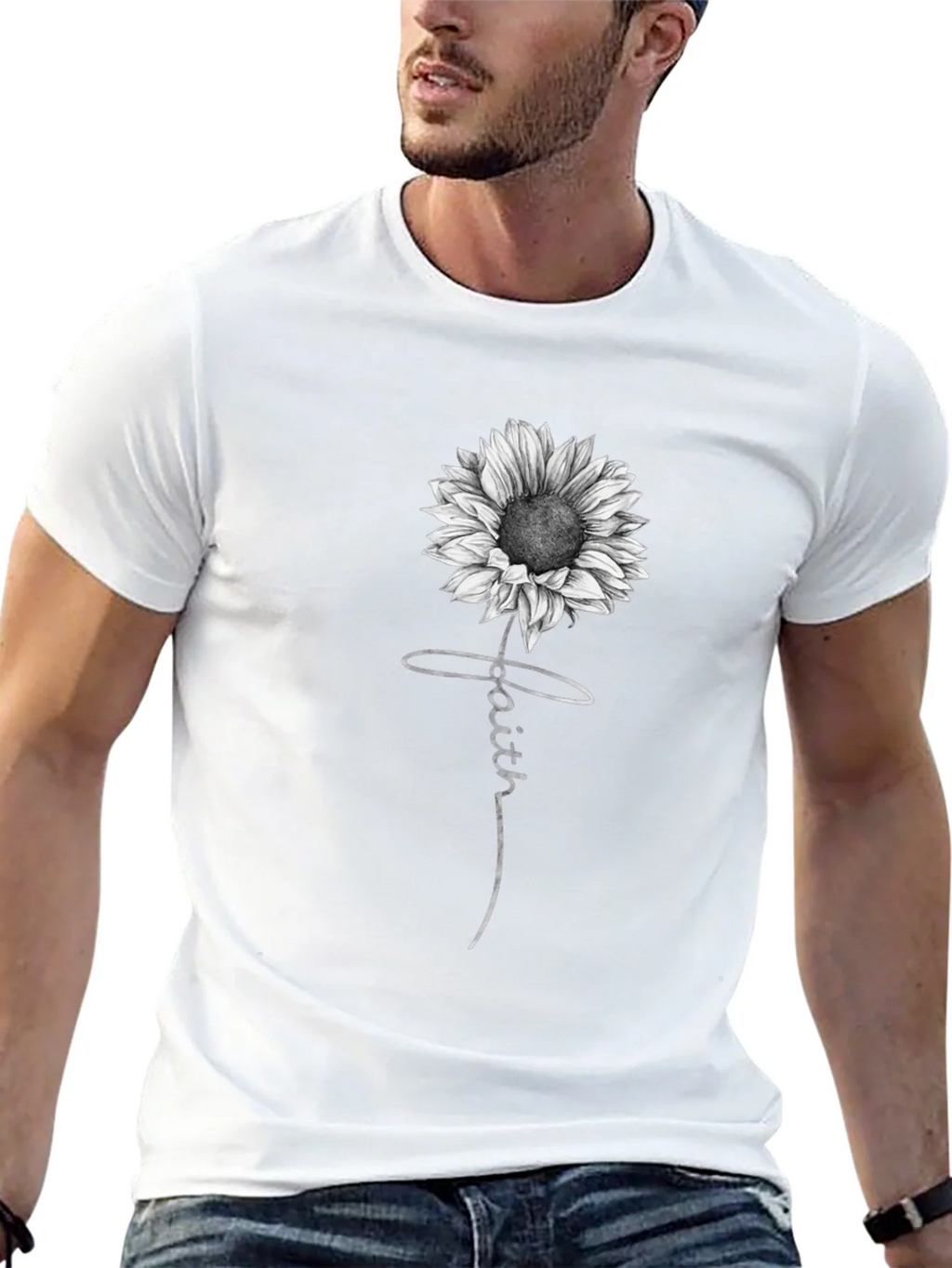 Faith Sunflower Graphic Print T-Shirt product image 12