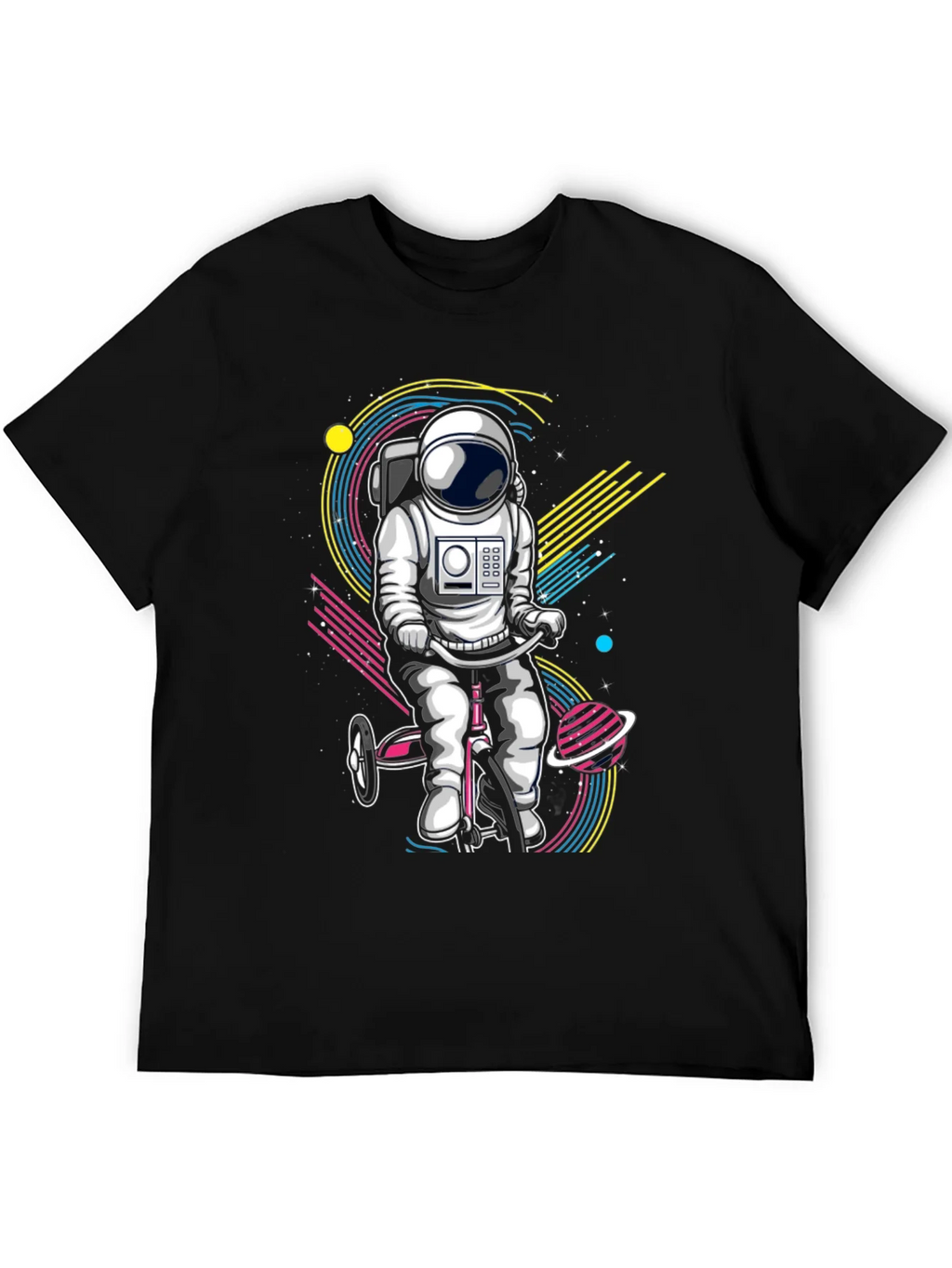 Astronaut on Tricycle Graphic T-Shirt product image 5