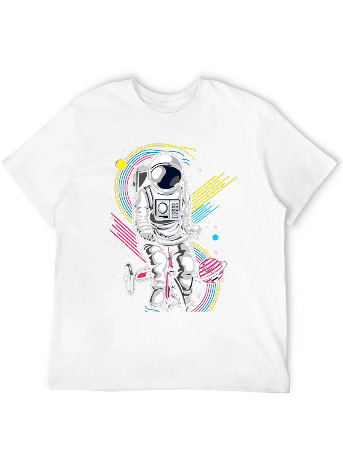 Astronaut on Tricycle Graphic T-Shirt product image 11
