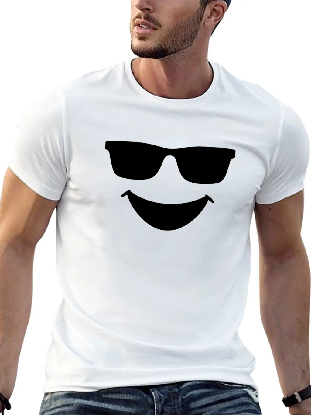 Cool Shades Smiley Face Graphic T-Shirt product image 12