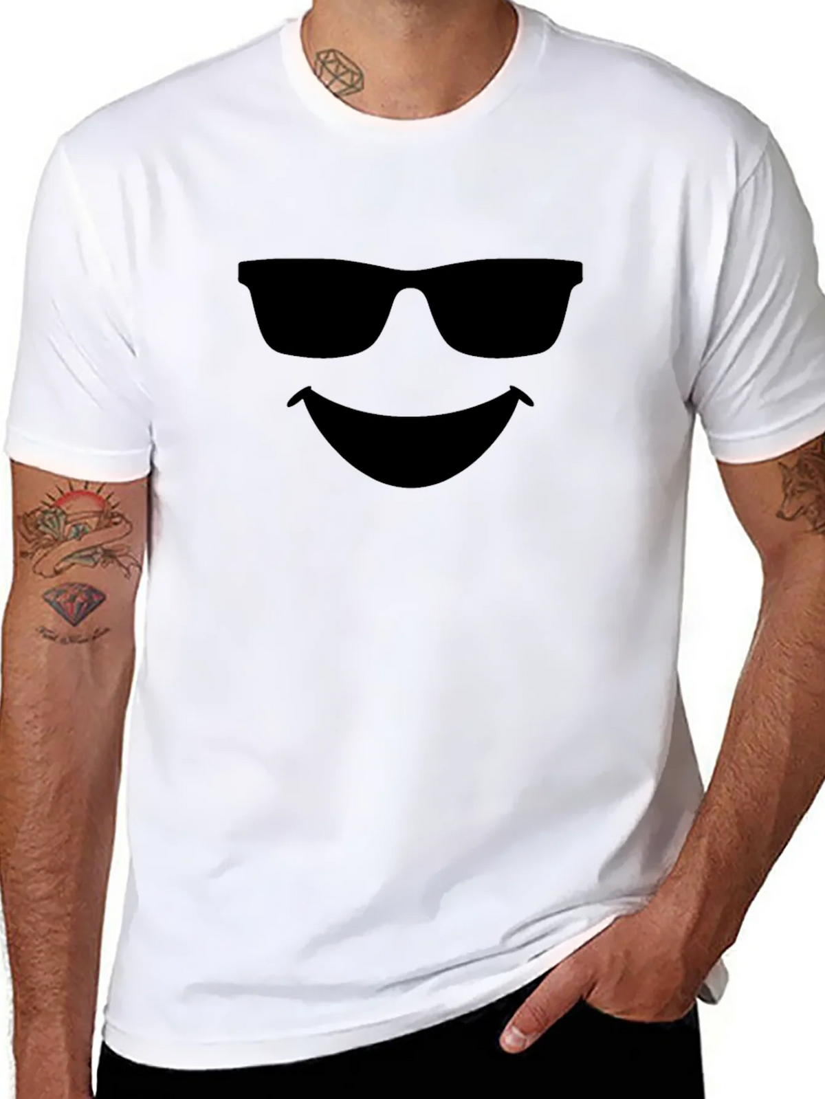 Cool Shades Smiley Face Graphic T-Shirt product image 7