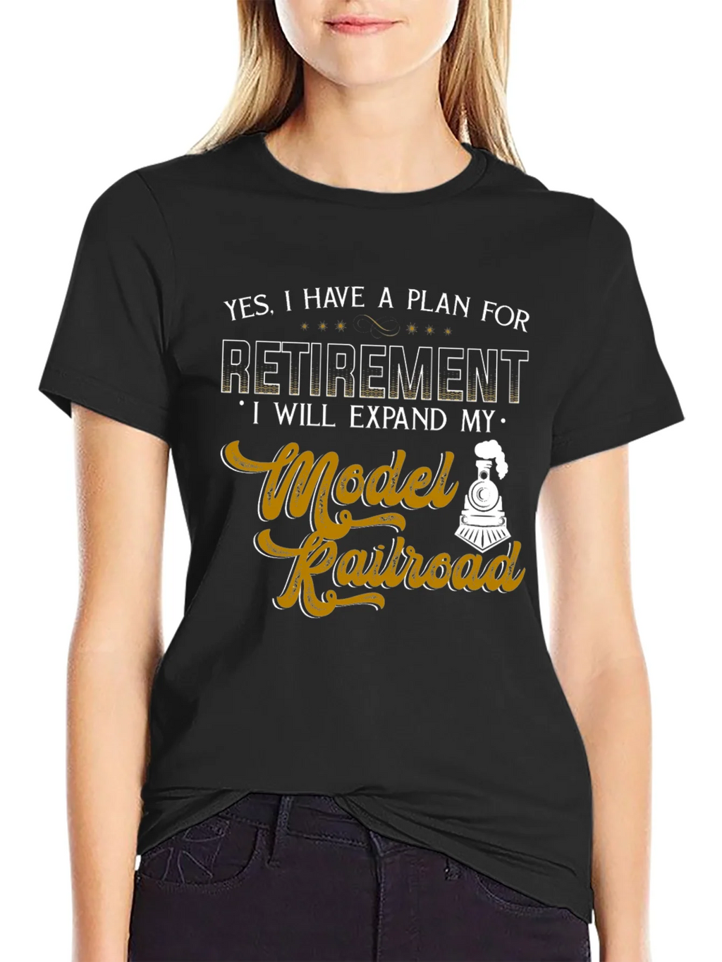 Model Railroad Retirement Plan Graphic Tee product image 2