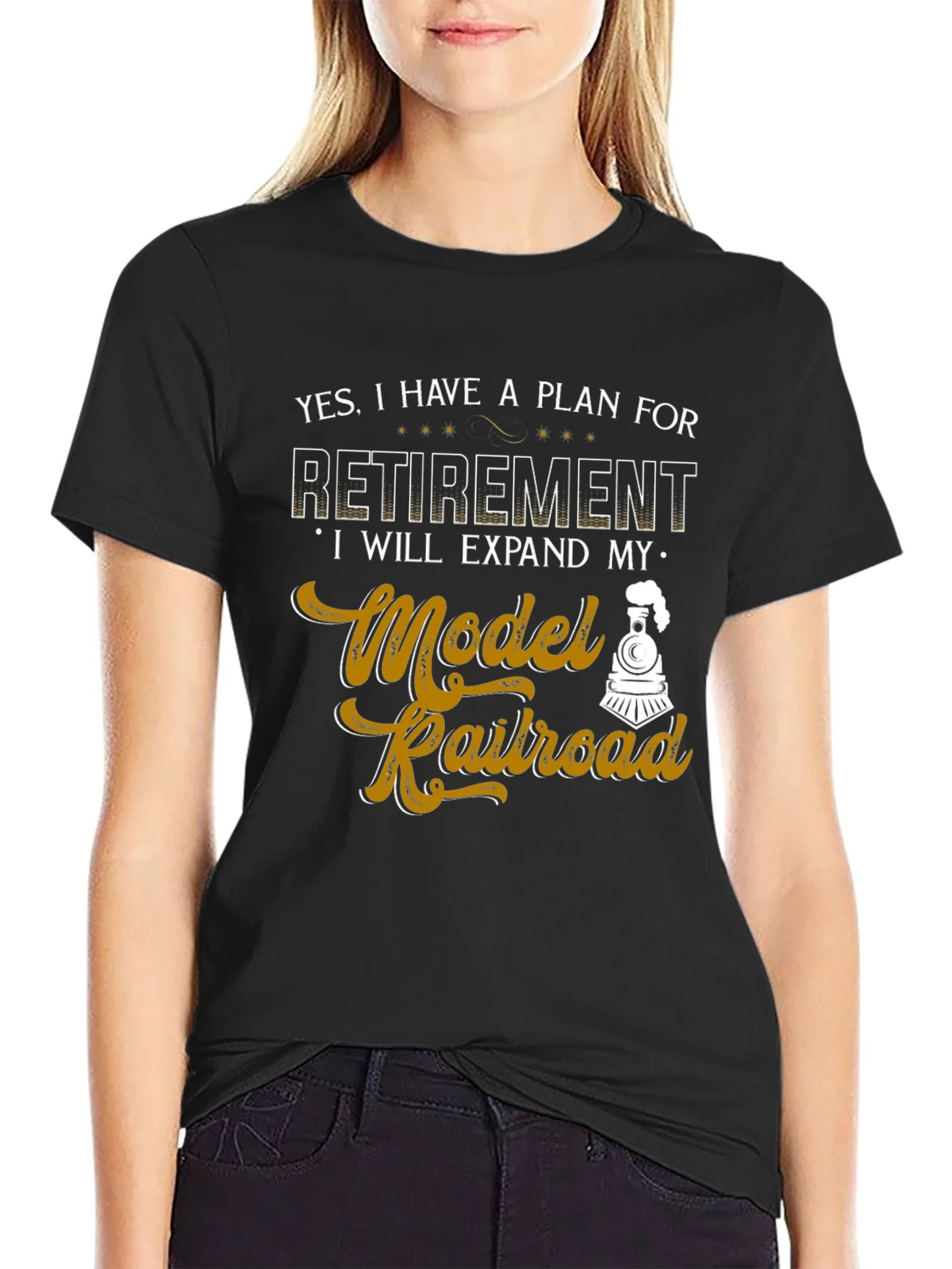 Model Railroad Retirement Plan Graphic Tee product image 2
