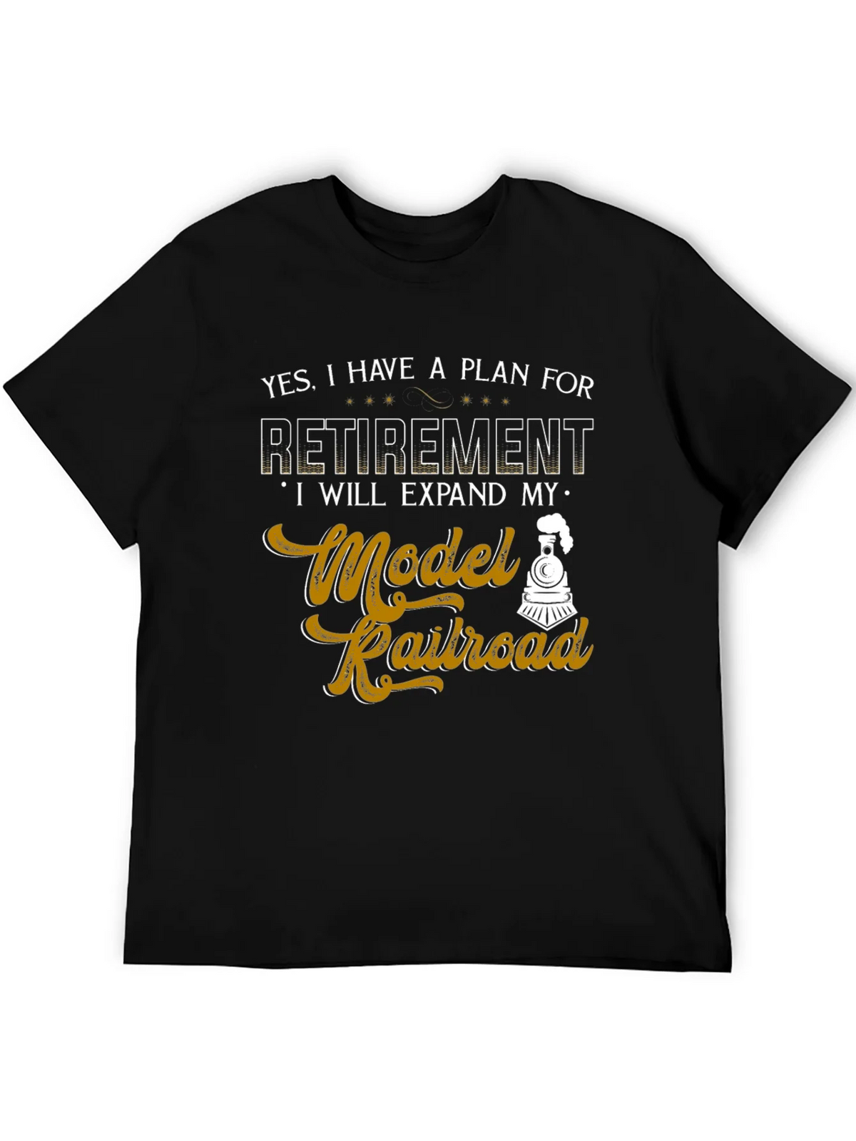 Model Railroad Retirement Plan Graphic Tee product image 5
