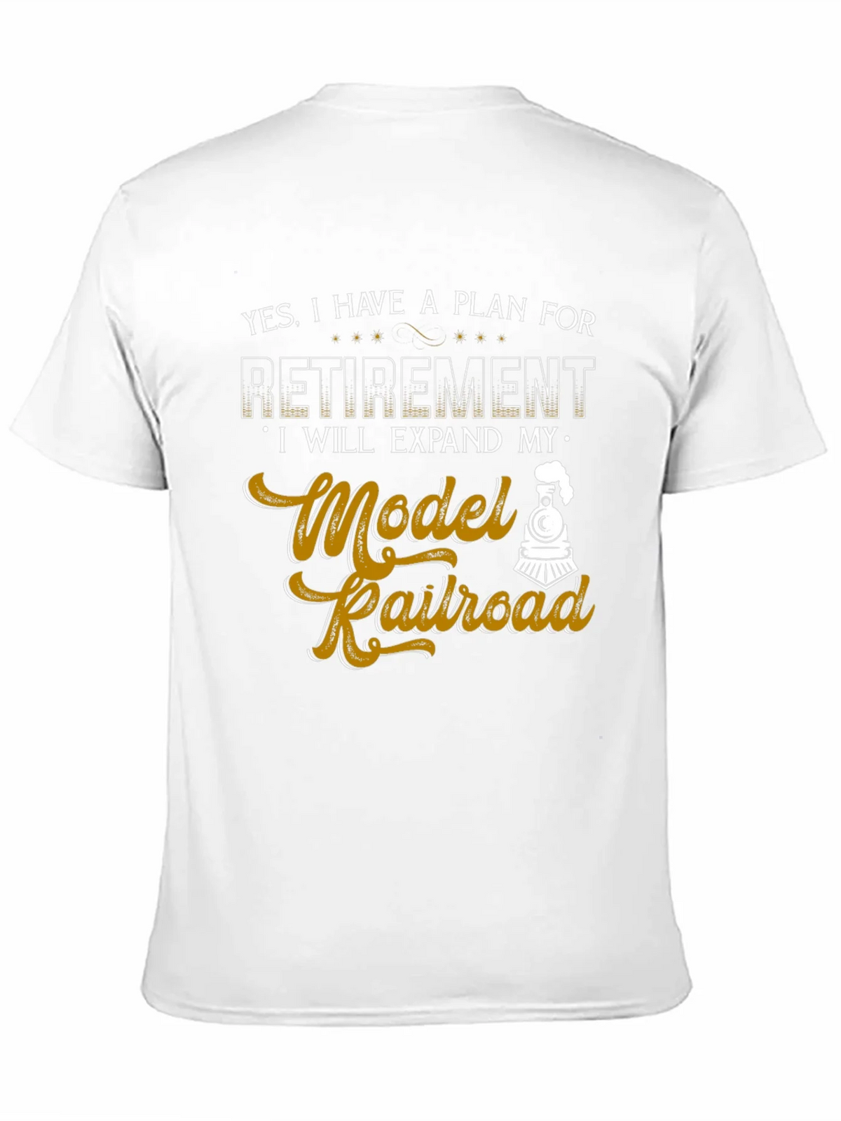 Model Railroad Retirement Plan Graphic Tee product image 10