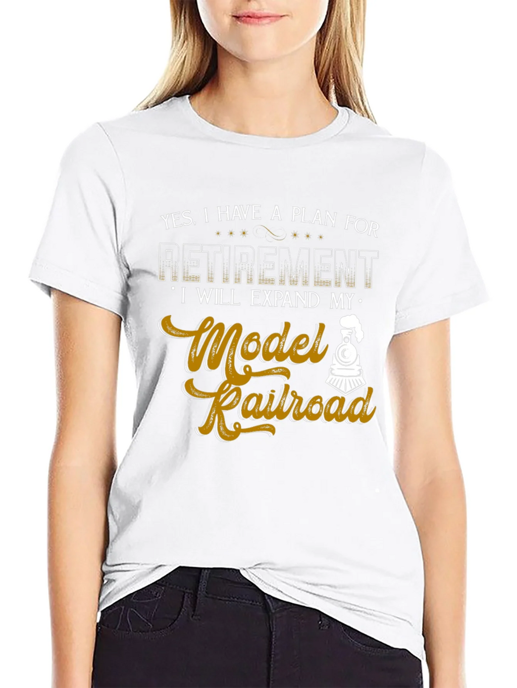 Model Railroad Retirement Plan Graphic Tee product image 8