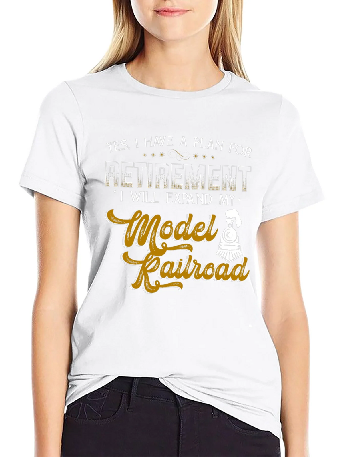 Model Railroad Retirement Plan Graphic Tee product image 8