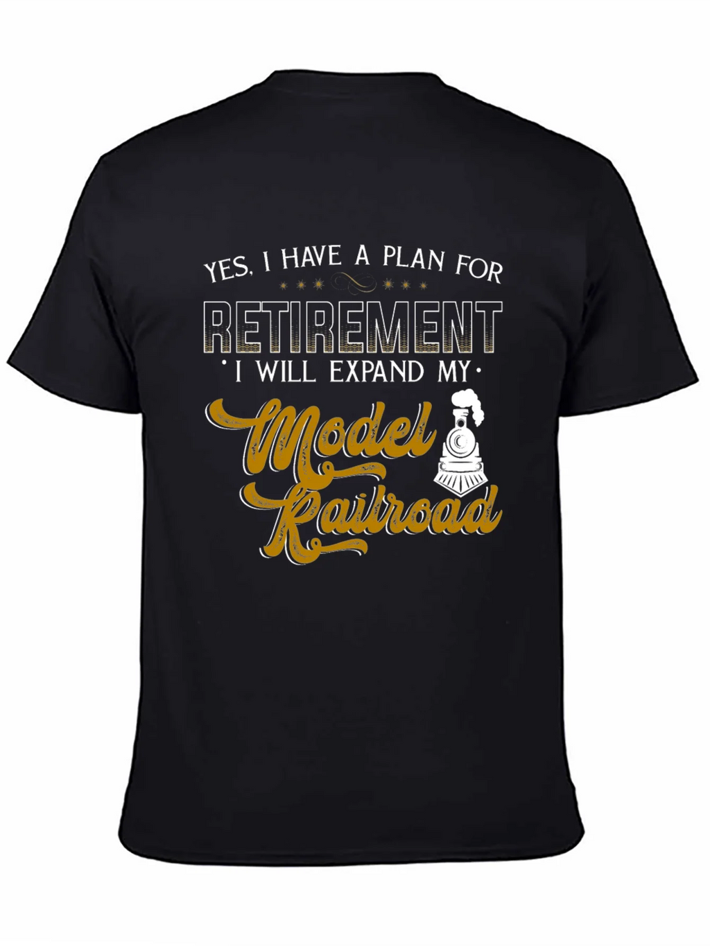 Model Railroad Retirement Plan Graphic Tee product image 4