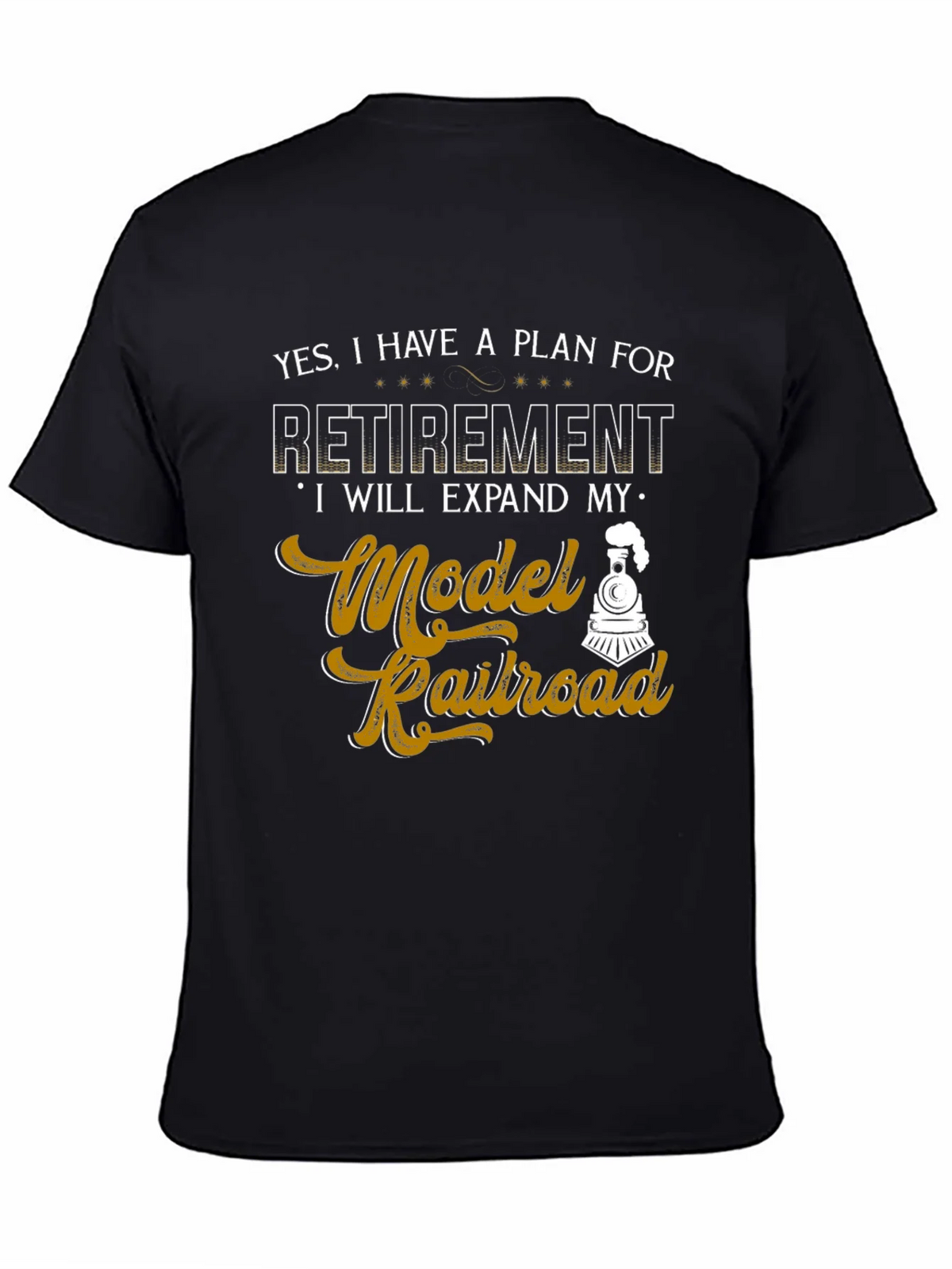 Model Railroad Retirement Plan Graphic Tee product image 4