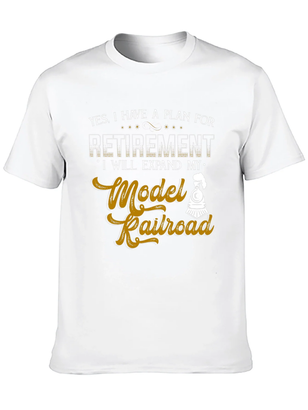 Model Railroad Retirement Plan Graphic Tee product image 9