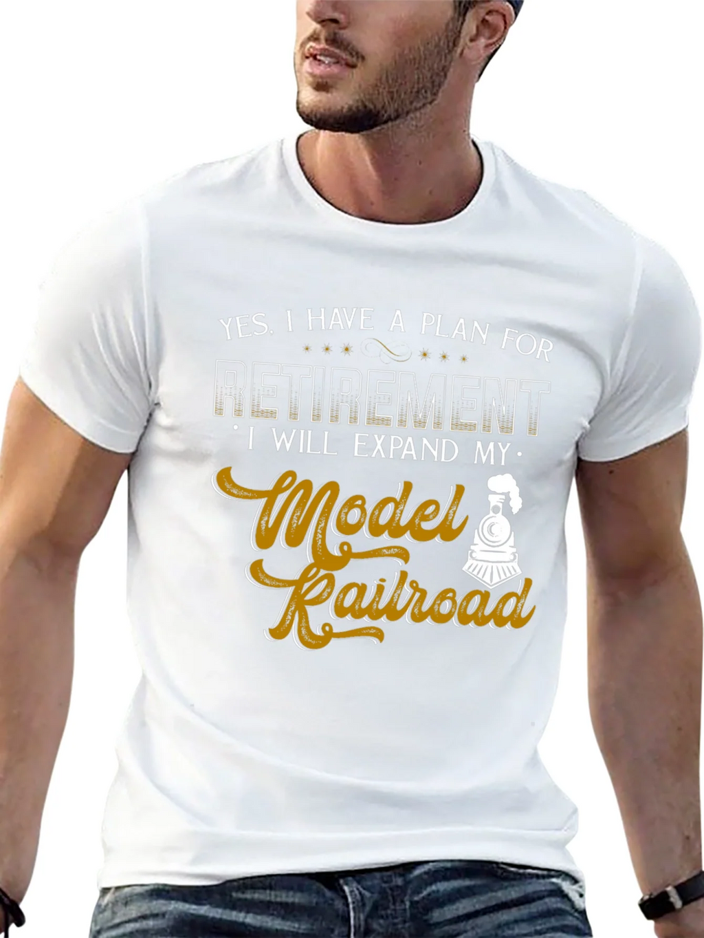 Model Railroad Retirement Plan Graphic Tee product image 12