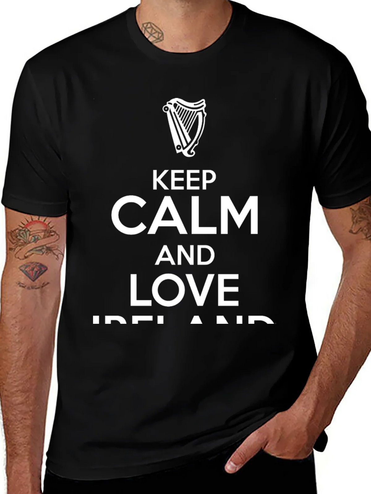 Keep Calm and Love Ireland Graphic T-Shirt product image 1