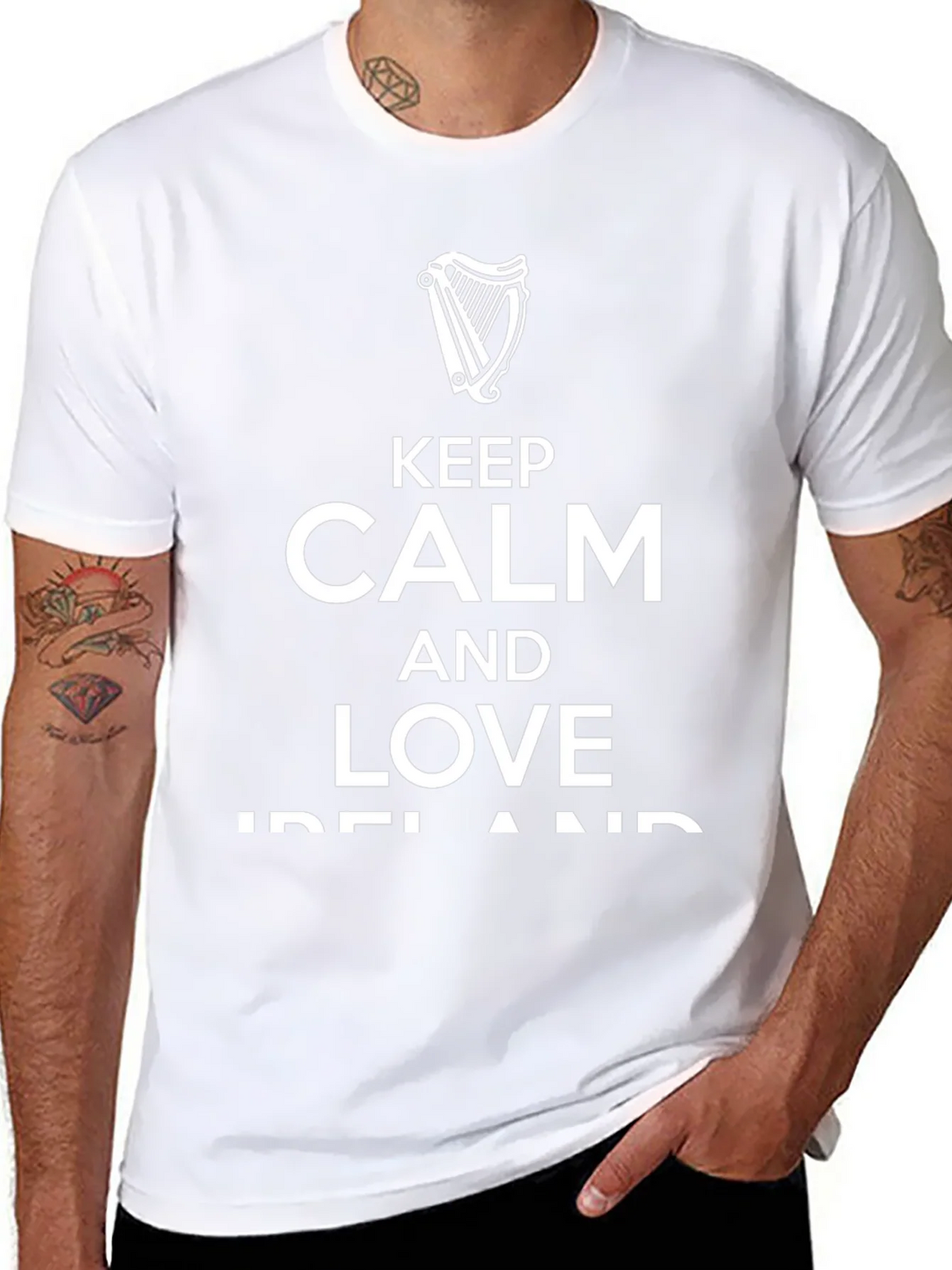 Keep Calm and Love Ireland Graphic T-Shirt product image 4