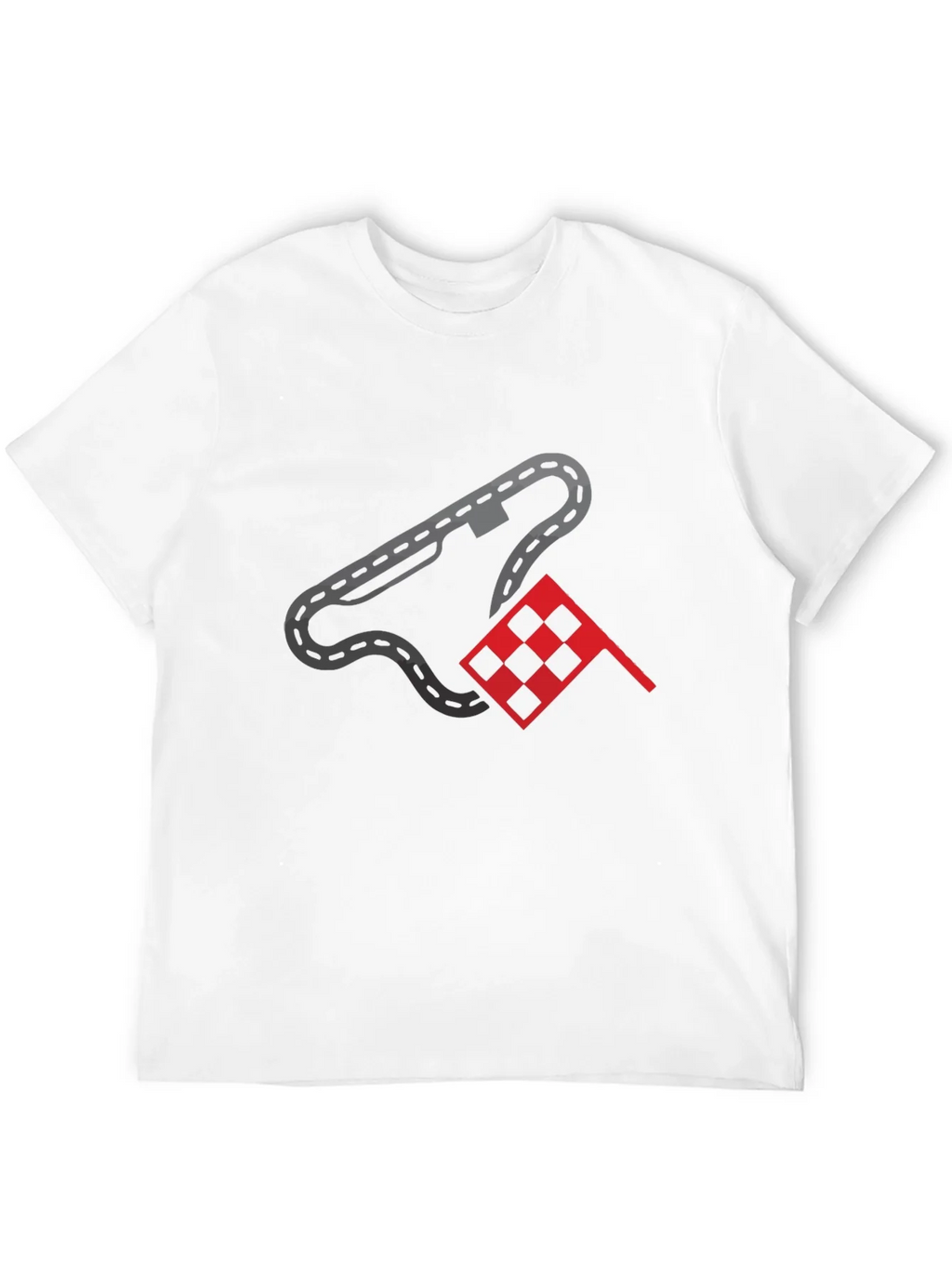 Racing Track & Flag Graphic Tee - Motorsport Fan Shirt product image 11