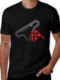Racing Track & Flag Graphic Tee - Motorsport Fan Shirt product image 1