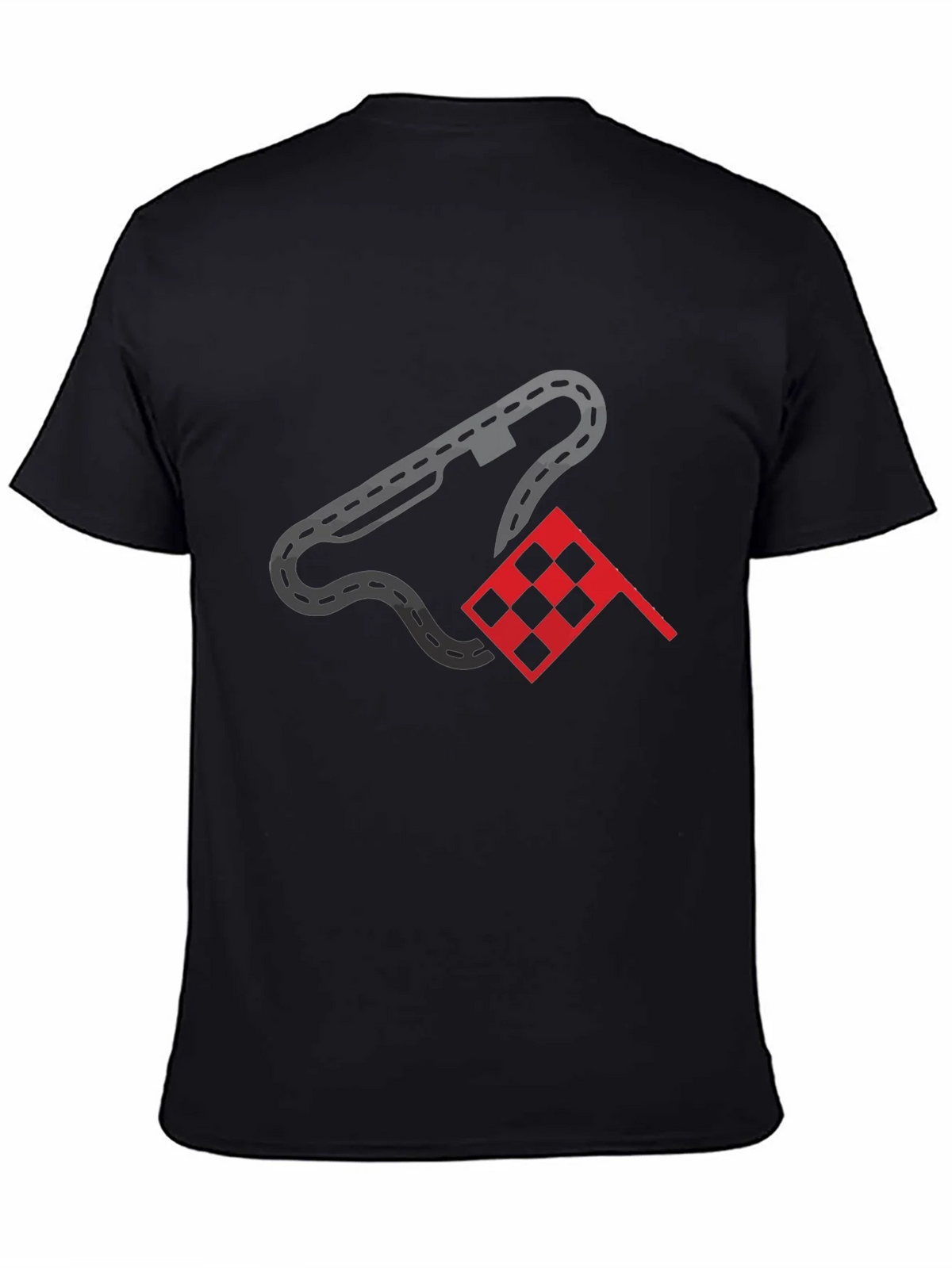 Racing Track & Flag Graphic Tee - Motorsport Fan Shirt product image 4