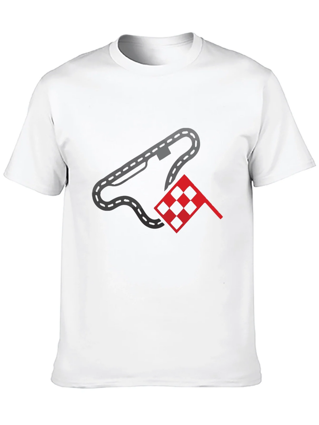 Racing Track & Flag Graphic Tee - Motorsport Fan Shirt product image 9