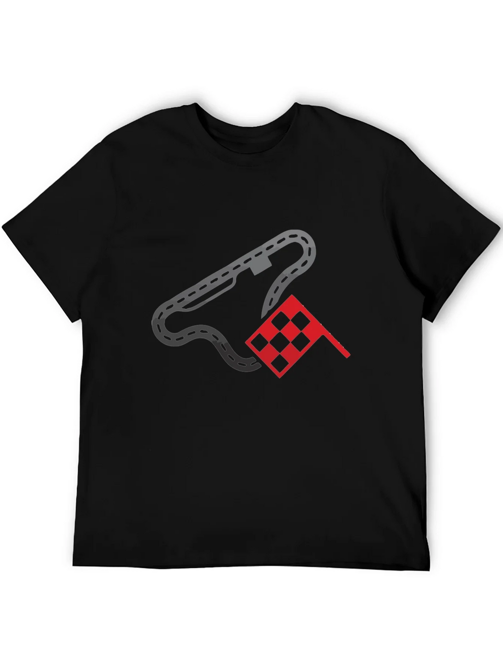 Racing Track & Flag Graphic Tee - Motorsport Fan Shirt product image 5