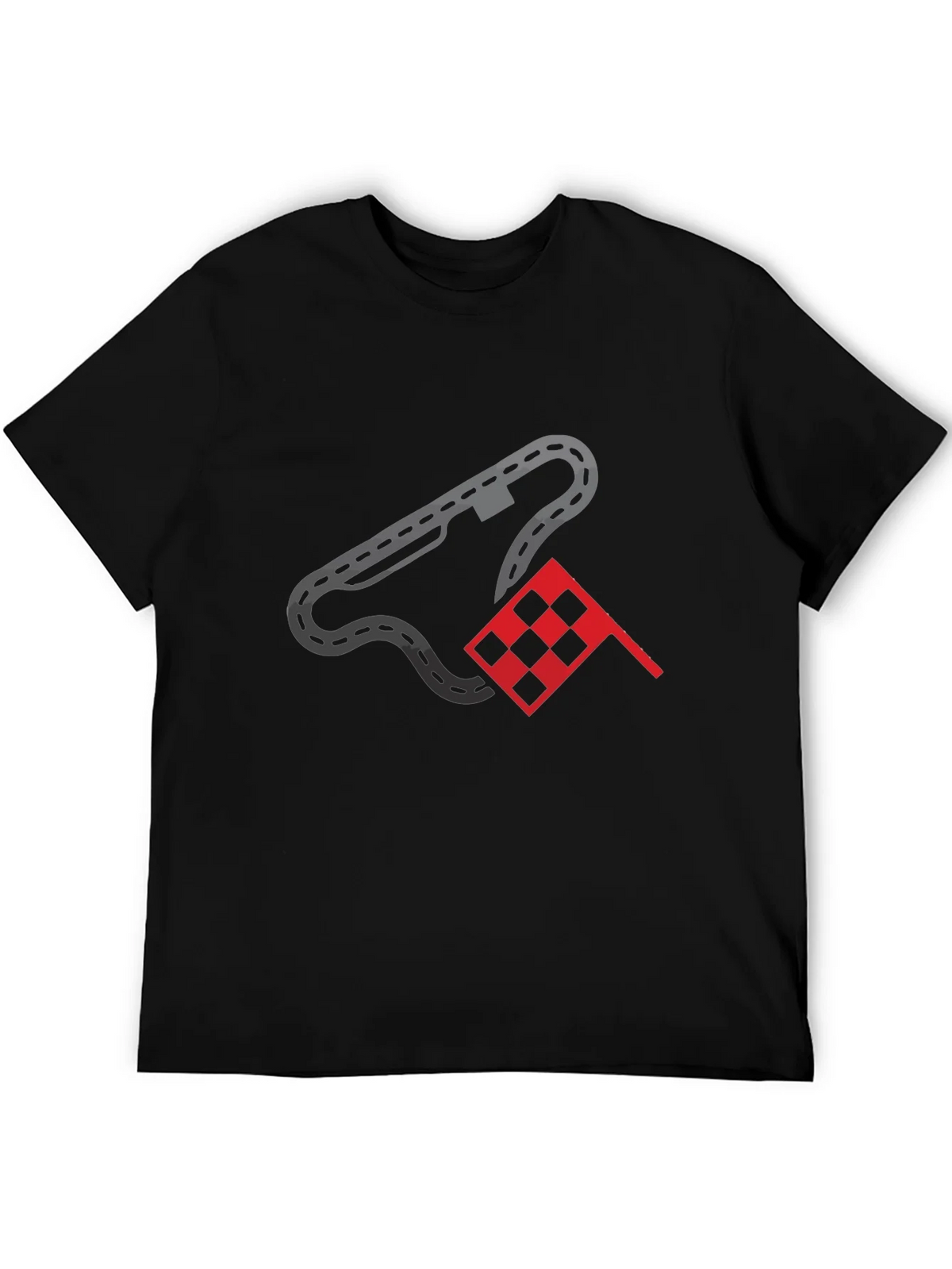 Racing Track & Flag Graphic Tee - Motorsport Fan Shirt product image 5