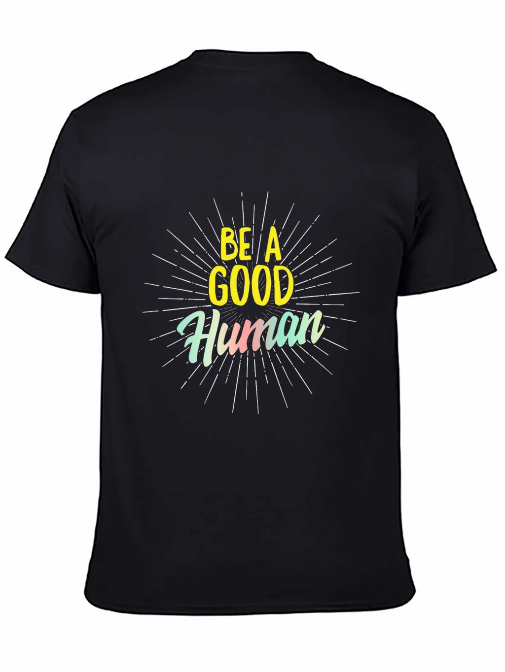 Be A Good Human Black Graphic Tee product image 2