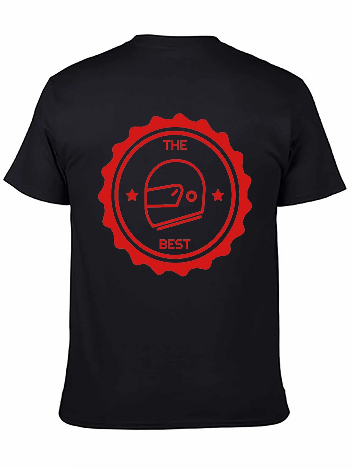 The Best Helmet T-Shirt - Black Crew Neck Tee product image 4