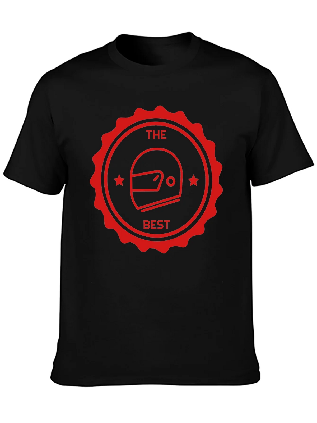 The Best Helmet T-Shirt - Black Crew Neck Tee product image 3