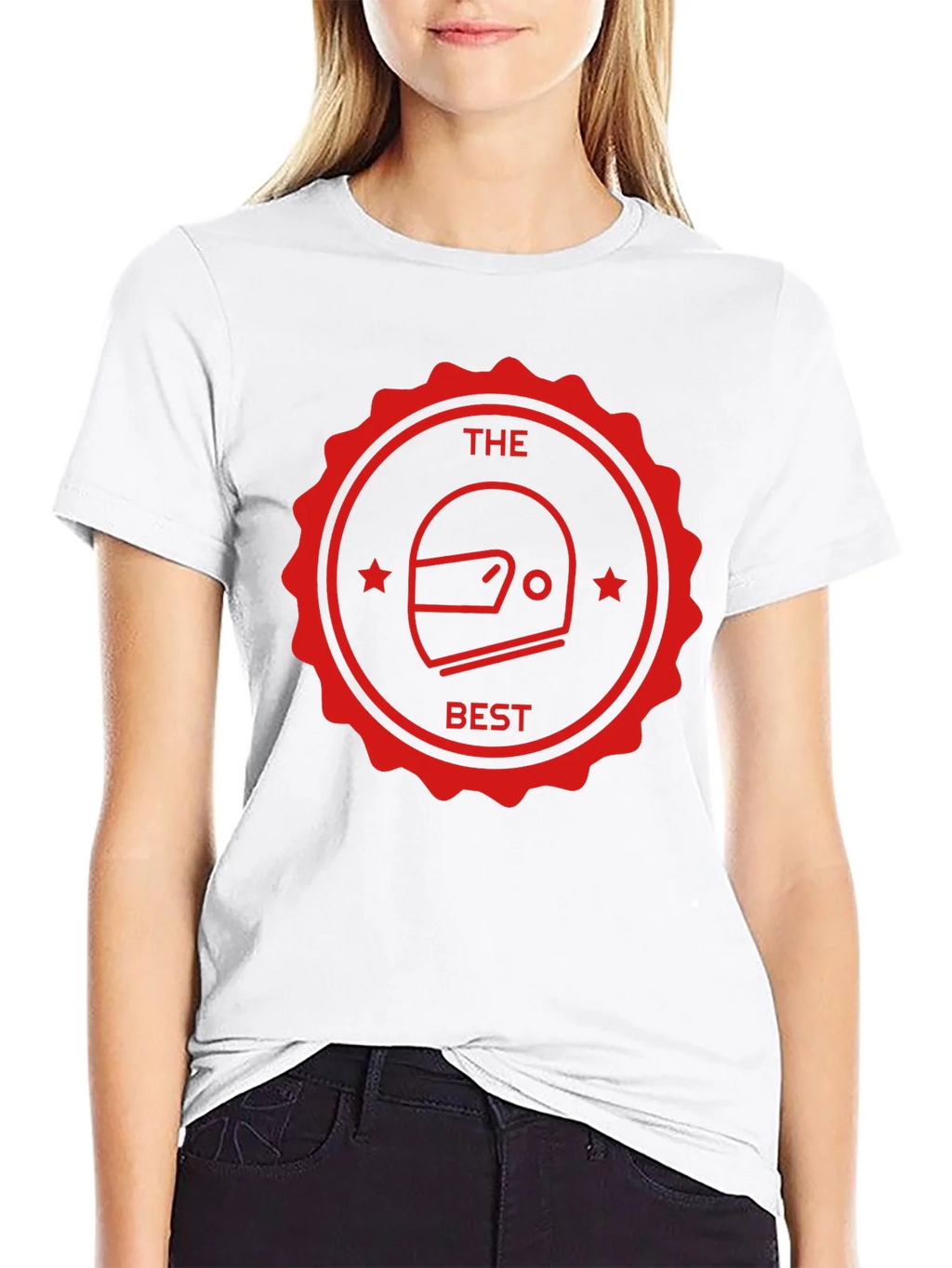 The Best Helmet T-Shirt - Black Crew Neck Tee product image 8