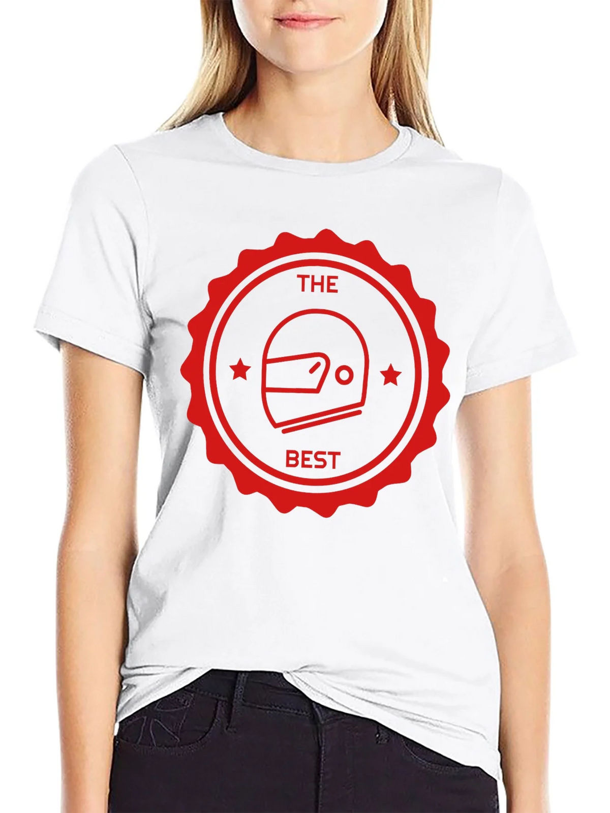 The Best Helmet T-Shirt - Black Crew Neck Tee product image 8