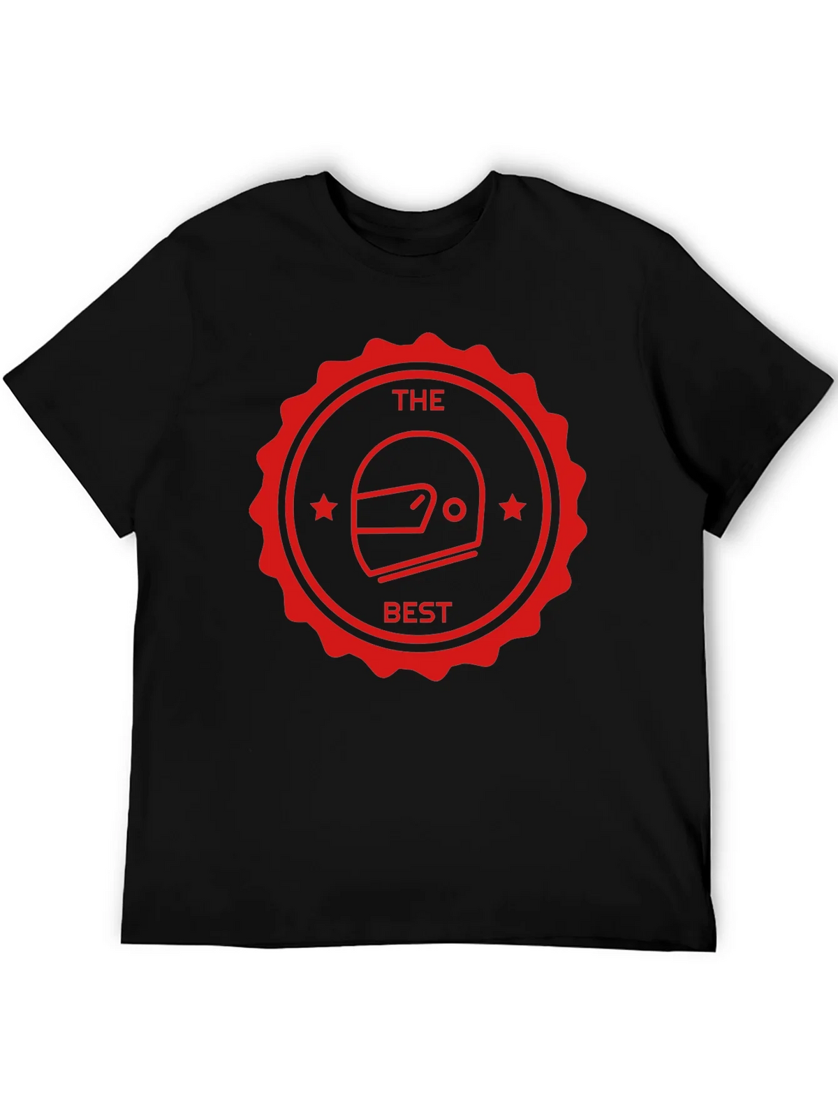 The Best Helmet T-Shirt - Black Crew Neck Tee product image 5