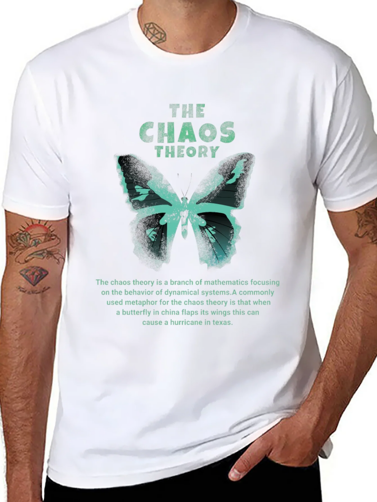 The Chaos Theory Butterfly Graphic T-Shirt product image 7