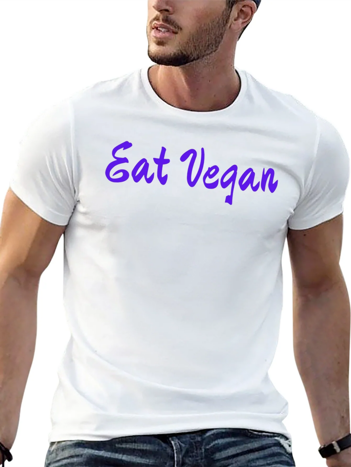 Eat Vegan Black T-Shirt - Stylish Vegetarian Apparel product image 11