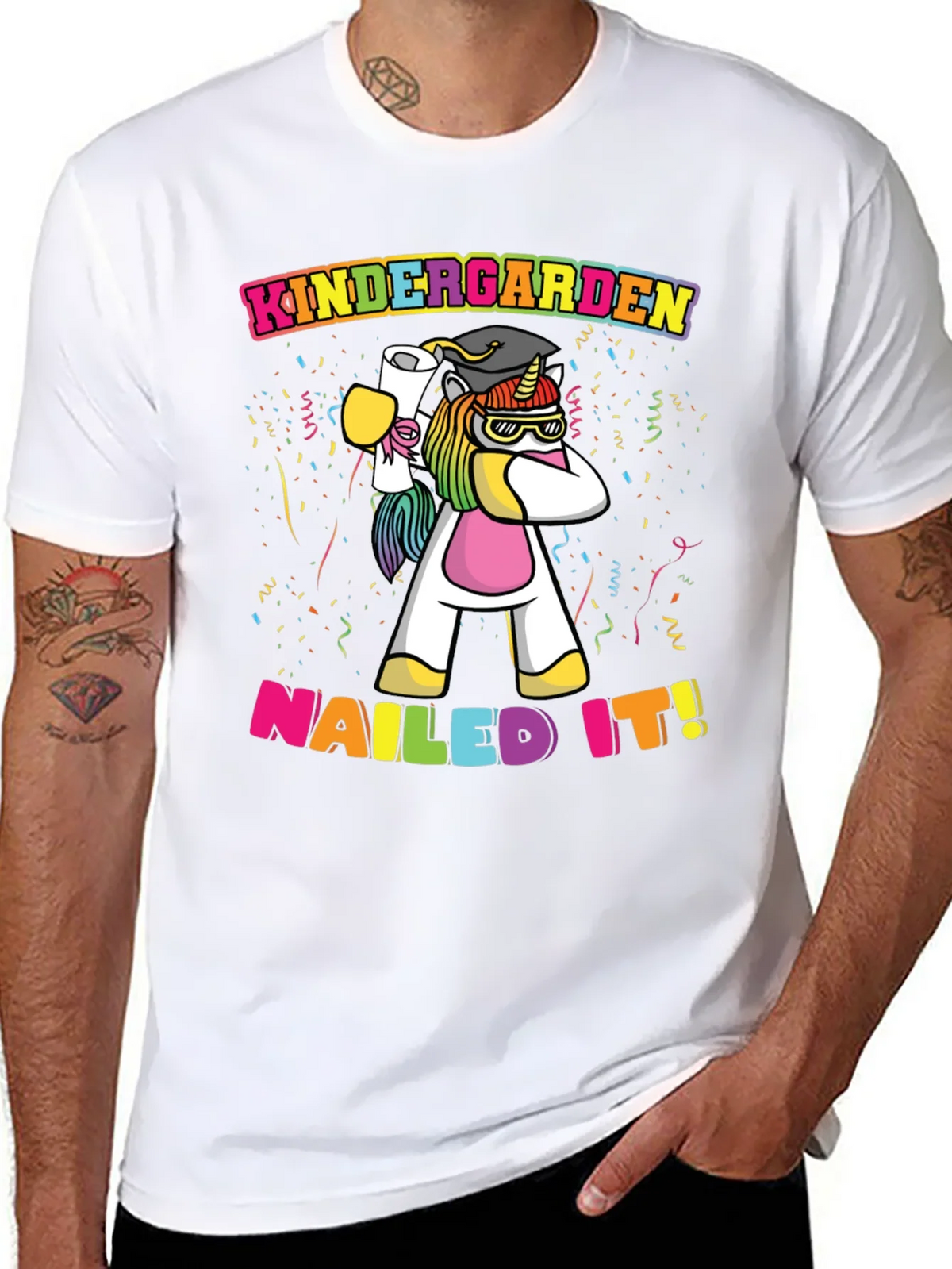 Kindergarten Nailed It Unicorn T-Shirt product image 4