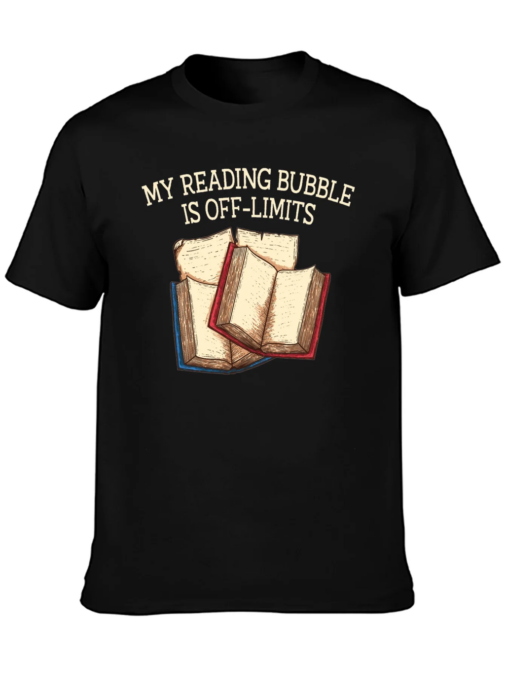 Reading Bubble T-Shirt: Off-Limits Book Lover Tee product image 3