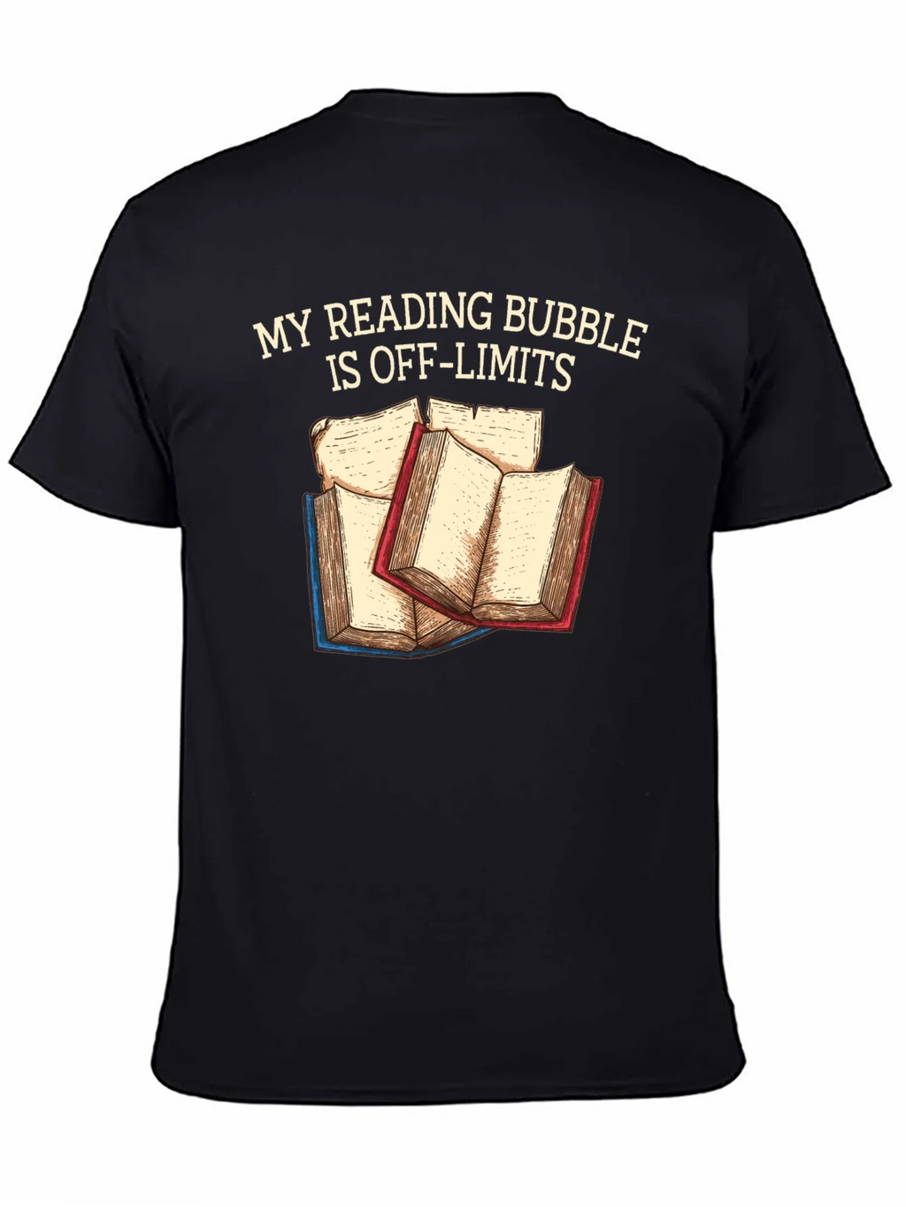 Reading Bubble T-Shirt: Off-Limits Book Lover Tee product image 4