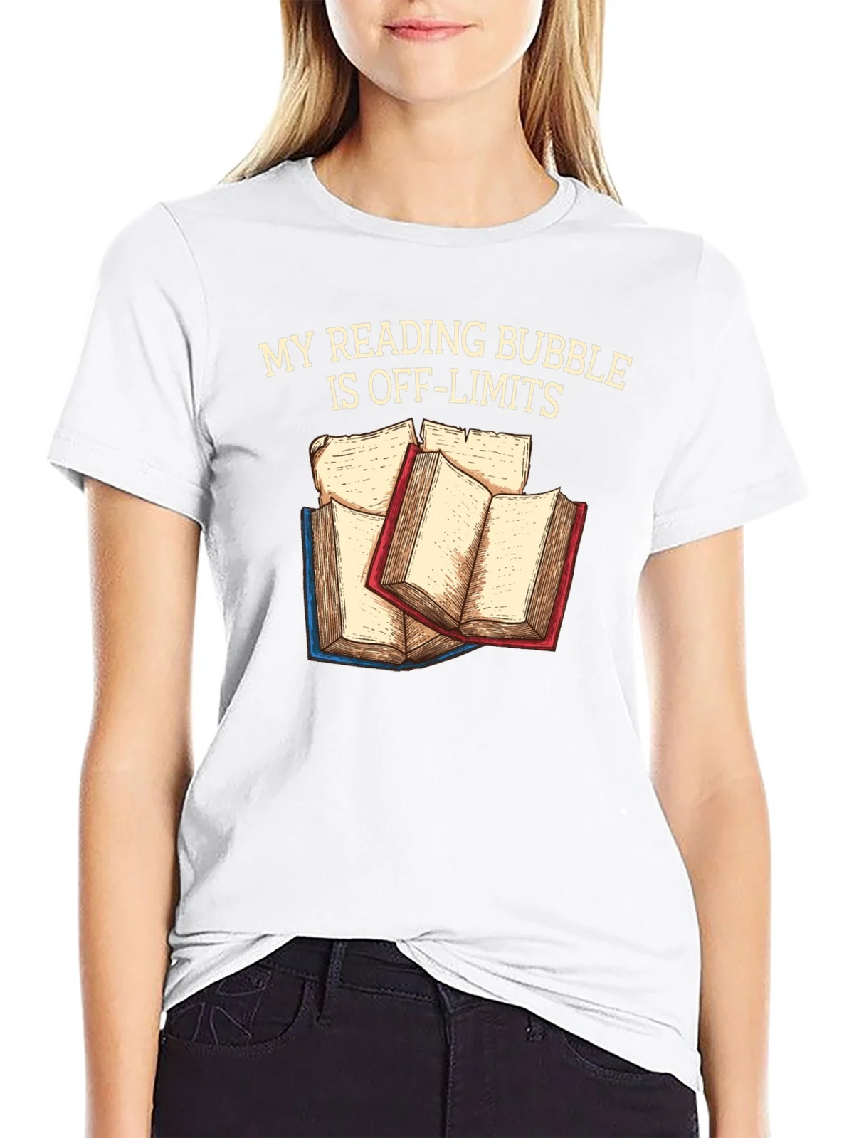 Reading Bubble T-Shirt: Off-Limits Book Lover Tee product image 8