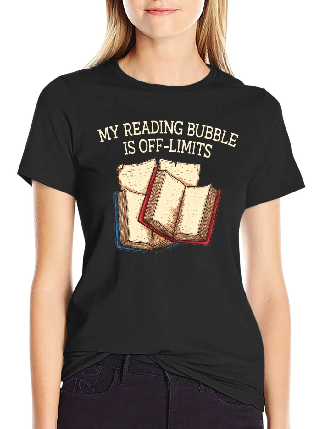 Reading Bubble T-Shirt: Off-Limits Book Lover Tee product image 2
